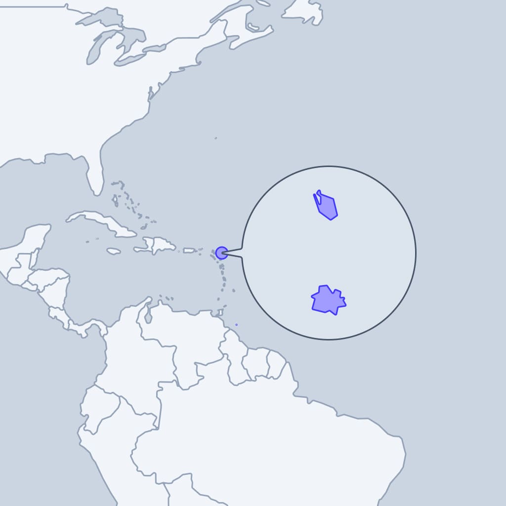 Antigua & Barbuda Antigua & Barbuda: map of visa-free countries
