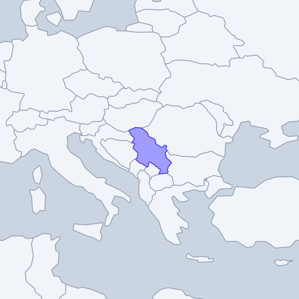 Serbia Serbia: map of visa-free countries