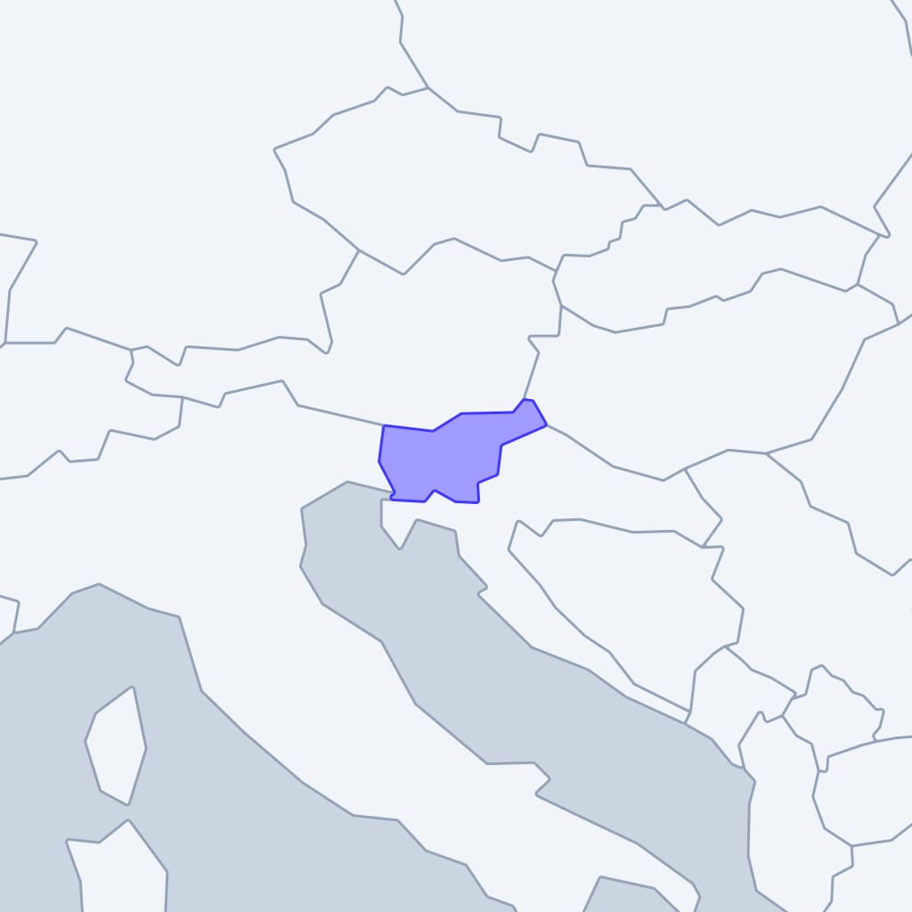 Slovenia: map of visa-free countries