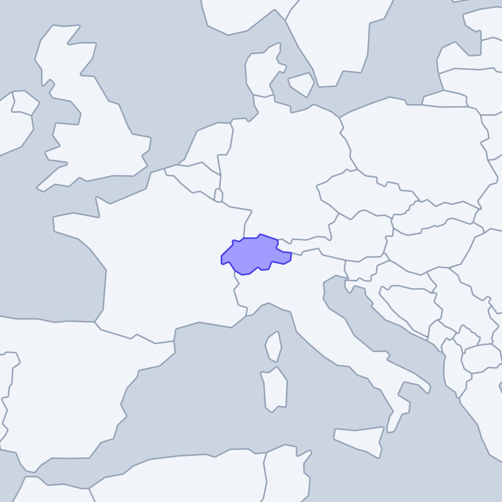 Switzerland: map of visa-free countries